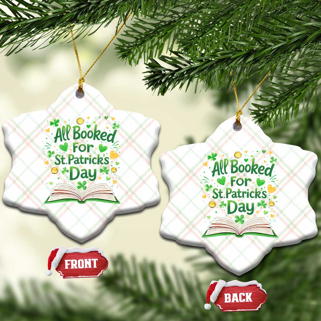 All Booked For St Patricks Day Ceramic Ornament Irish Bookworm Gift TS12 Print Your Wear