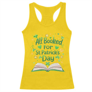 All Booked For St Patricks Day Racerback Tank Top Irish Bookworm Gift TS12 Daisy Print Your Wear