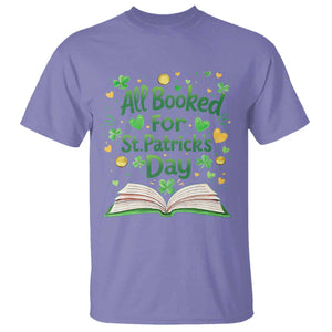 All Booked For St Patricks Day T Shirt Irish Bookworm Gift TS12 Violet Print Your Wear