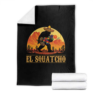 Funny El Squatcho Cinco De Mayo Fiesta Gift Throw Blanket TS12 Black Print Your Wear