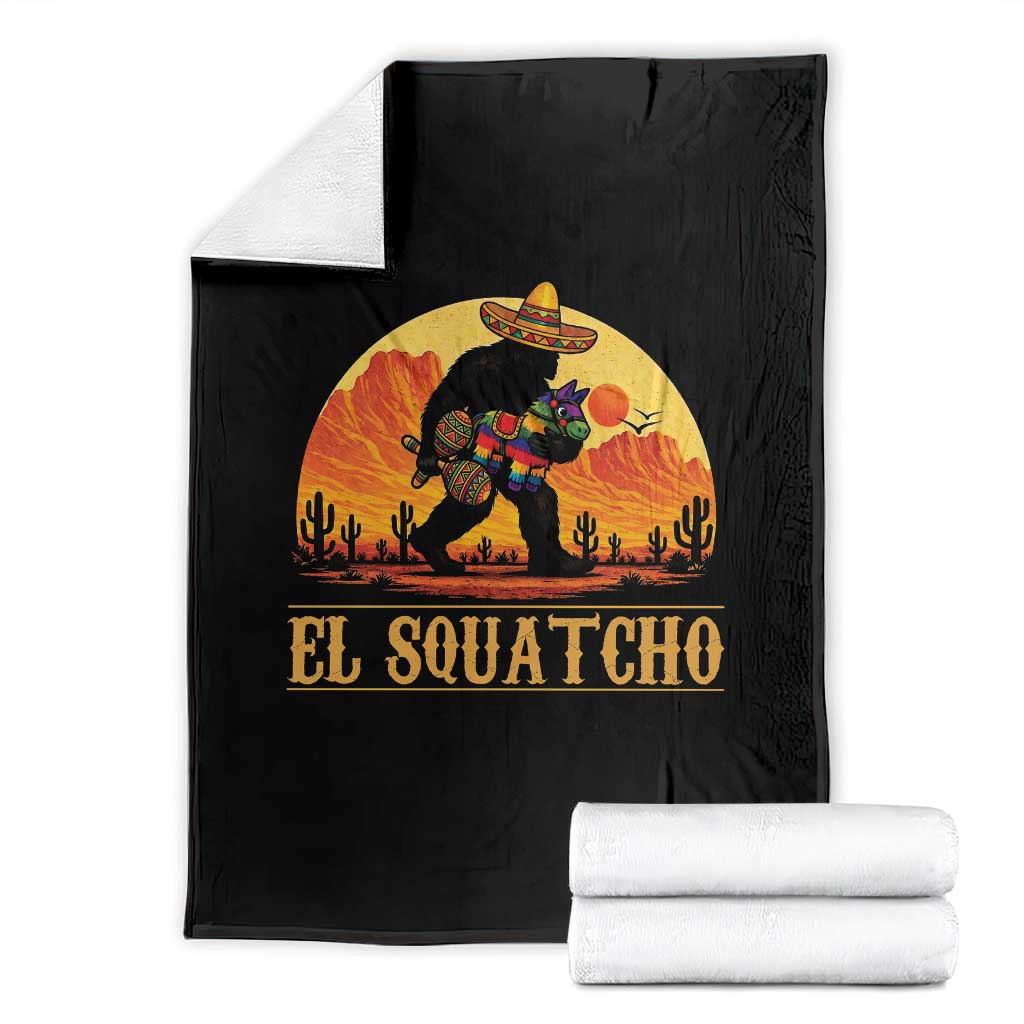 Funny El Squatcho Cinco De Mayo Fiesta Gift Throw Blanket TS12 Black Print Your Wear