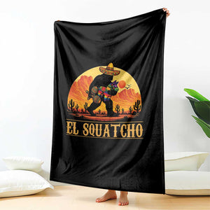 Funny El Squatcho Cinco De Mayo Fiesta Gift Throw Blanket TS12 Print Your Wear