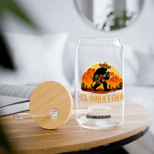 Funny El Squatcho Cinco De Mayo Fiesta Gift Glass Can TS12 Print Your Wear