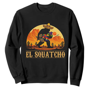 Funny El Squatcho Cinco De Mayo Fiesta Gift Sweatshirt TS12 Black Print Your Wear