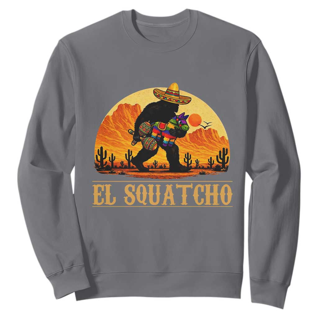 Funny El Squatcho Cinco De Mayo Fiesta Gift Sweatshirt TS12 Charcoal Print Your Wear