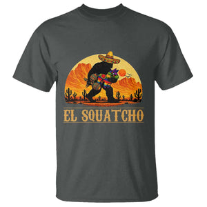 Funny El Squatcho Cinco De Mayo Fiesta Gift T Shirt TS12 Dark Heather Print Your Wear