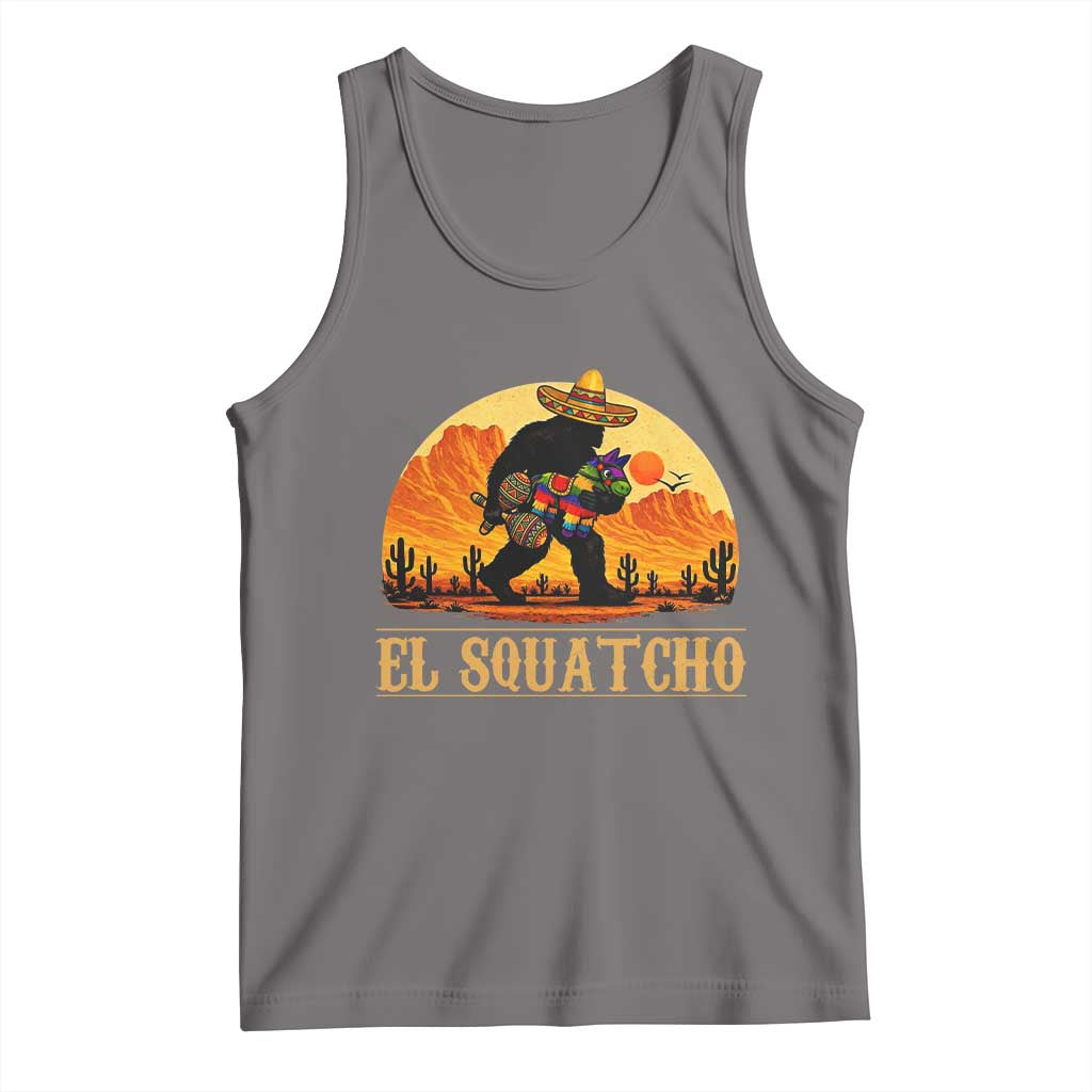 Funny El Squatcho Cinco De Mayo Fiesta Gift Tank Top TS12 Deep Heather Print Your Wear
