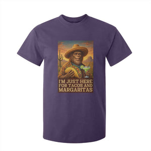 Funny El Squatcho Cinco De Mayo T Shirt For Kid Just Here For Tacos And Margaritas TS12 Purple Print Your Wear