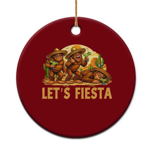 Funny Drunk Bigfoot Cinco De Mayo Ceramic Ornament Lets Fiesta Party Gift TS12 1pc Red Print Your Wear