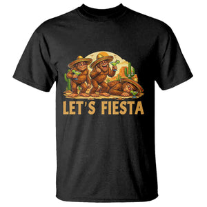 Funny Drunk Bigfoot Cinco De Mayo T Shirt Lets Fiesta Party Gift TS12 Black Print Your Wear