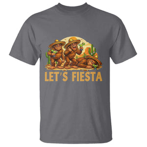 Funny Drunk Bigfoot Cinco De Mayo T Shirt Lets Fiesta Party Gift TS12 Charcoal Print Your Wear