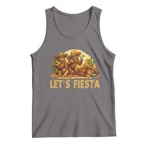 Funny Drunk Bigfoot Cinco De Mayo Tank Top Lets Fiesta Party Gift TS12 Deep Heather Print Your Wear