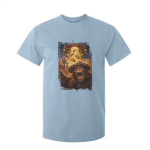 Funny Bigfoot Alien Selfie T Shirt For Kid Cinco De Mayo Party Gift TS12 Light Blue Print Your Wear