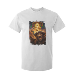 Funny Bigfoot Alien Selfie T Shirt For Kid Cinco De Mayo Party Gift TS12 White Print Your Wear