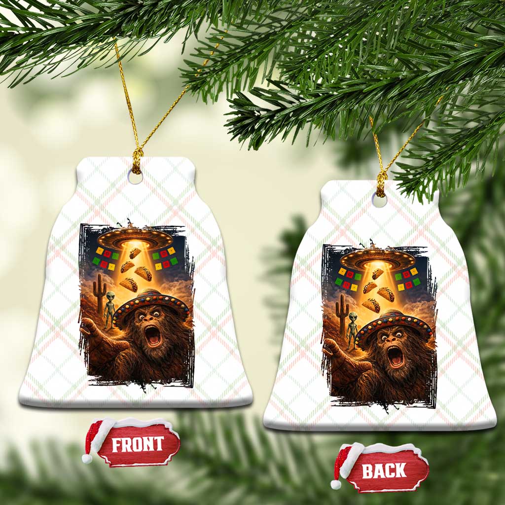 Funny Bigfoot Alien Selfie Ceramic Ornament Cinco De Mayo Party Gift TS12 Print Your Wear