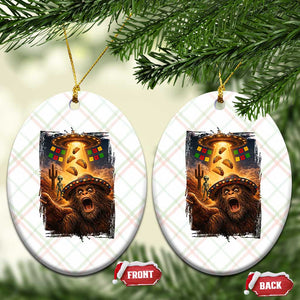 Funny Bigfoot Alien Selfie Ceramic Ornament Cinco De Mayo Party Gift TS12 Print Your Wear