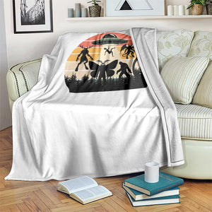Retro Sunset Cryptid Squad Throw Blanket Cryptid Lover Gift TS12 Print Your Wear