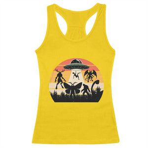 Retro Sunset Cryptid Squad Racerback Tank Top Cryptid Lover Gift TS12 Daisy Print Your Wear