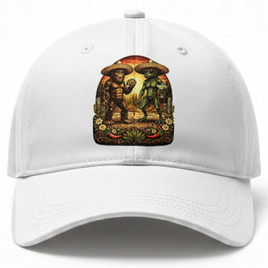 Funny Bigfoot Chupacabra Cinco De Mayo Baseball Cap Cryptid Lover Gift TS12 Print Your Wear