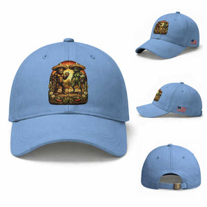 Funny Bigfoot Chupacabra Cinco De Mayo Baseball Cap Cryptid Lover Gift TS12 Baseball Cap Universal Fit Light Blue Print Your Wear