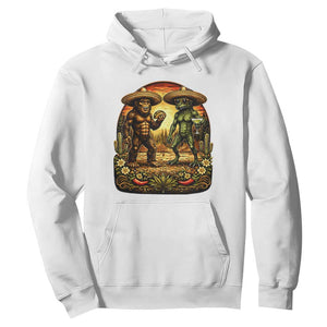 Funny Bigfoot Chupacabra Cinco De Mayo Hoodie Cryptid Lover Gift TS12 White Print Your Wear