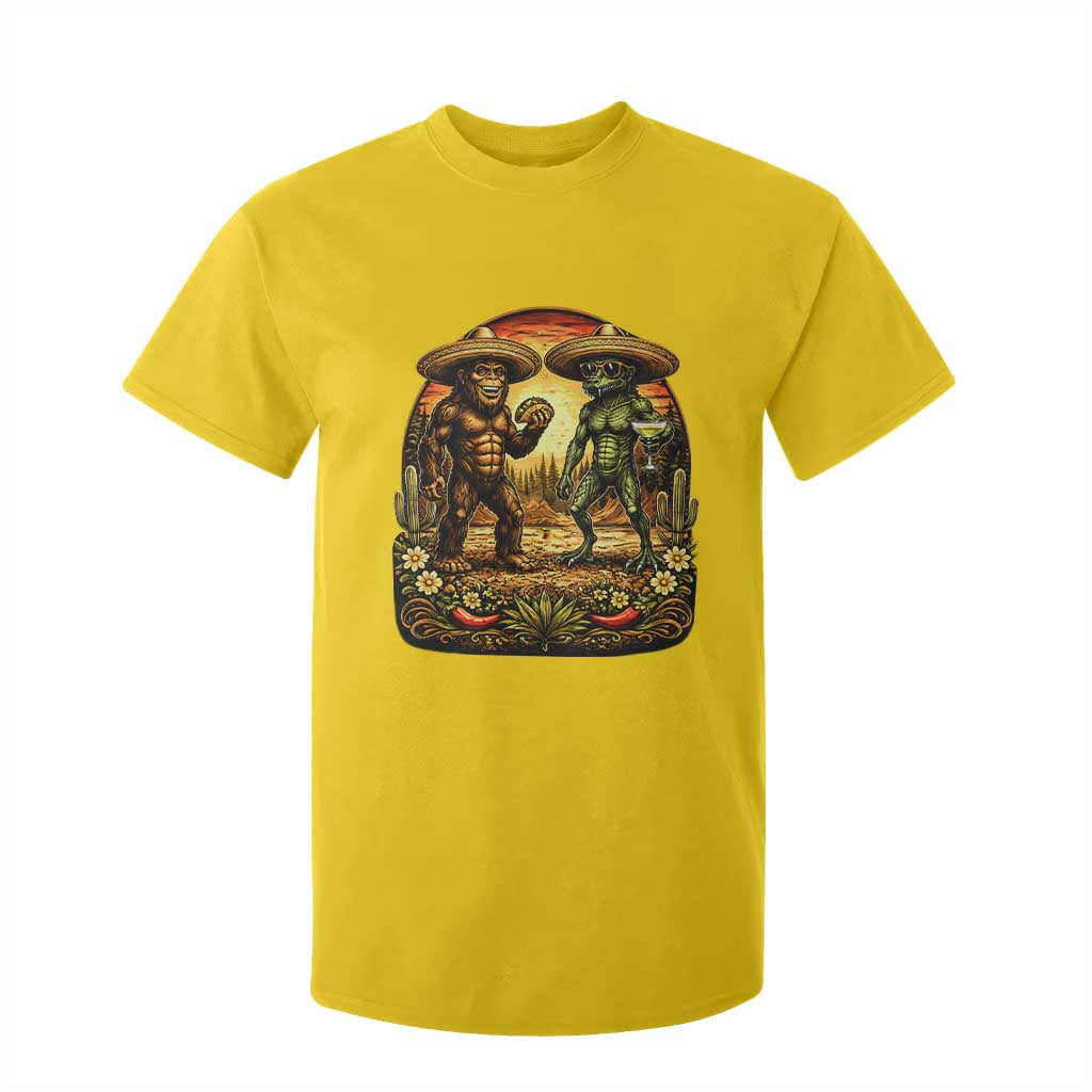 Funny Bigfoot Chupacabra Cinco De Mayo T Shirt For Kid Cryptid Lover Gift TS12 Daisy Print Your Wear