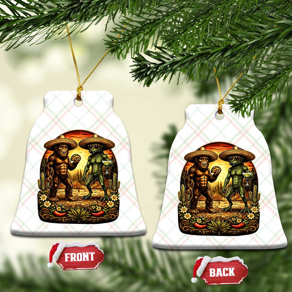 Funny Bigfoot Chupacabra Cinco De Mayo Ceramic Ornament Cryptid Lover Gift TS12 Print Your Wear
