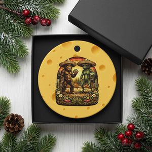 Funny Bigfoot Chupacabra Cinco De Mayo Ceramic Ornament Cryptid Lover Gift TS12 1pc Yellow Cheese Print Your Wear