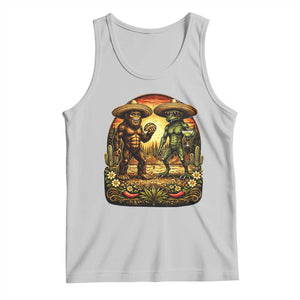 Funny Bigfoot Chupacabra Cinco De Mayo Tank Top Cryptid Lover Gift TS12 Ash Print Your Wear