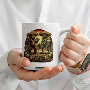 Funny Bigfoot Chupacabra Cinco De Mayo Coffee Mug Cryptid Lover Gift TS12 Print Your Wear