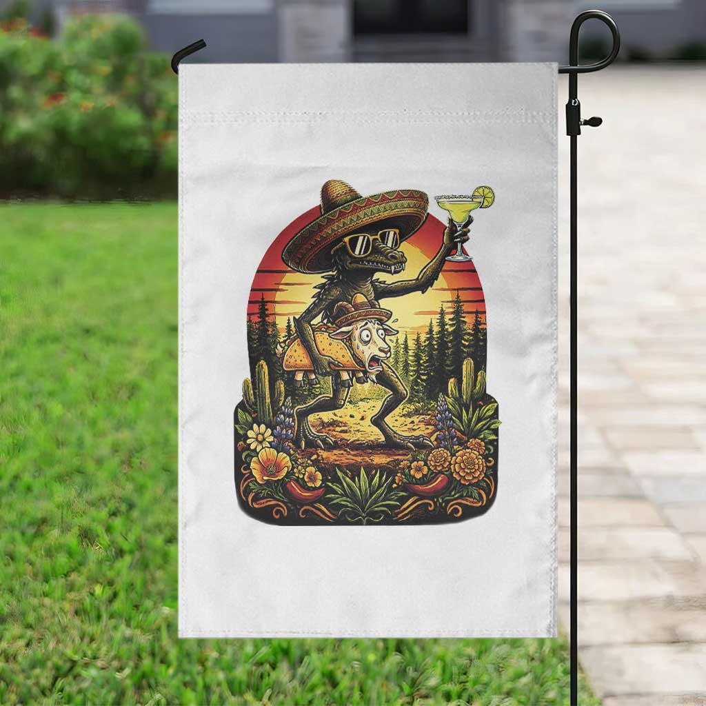 Funny Chupacabra Goat Taco Lover Garden Flag Cinco De Mayo Party Gift TS12 Print Your Wear