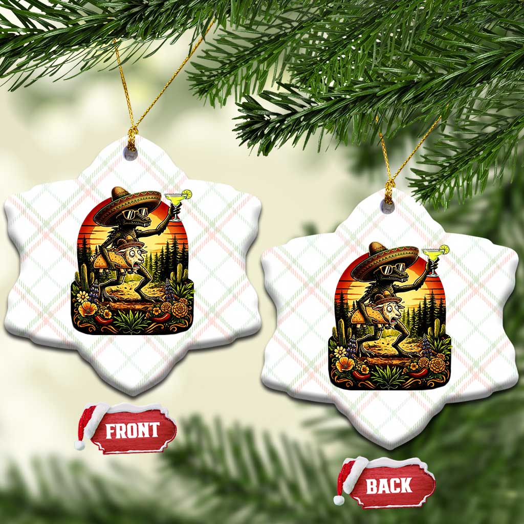 Funny Chupacabra Goat Taco Lover Ceramic Ornament Cinco De Mayo Party Gift TS12 Print Your Wear