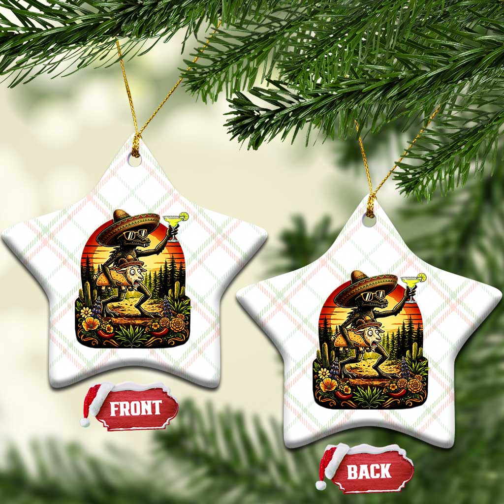 Funny Chupacabra Goat Taco Lover Ceramic Ornament Cinco De Mayo Party Gift TS12 Print Your Wear