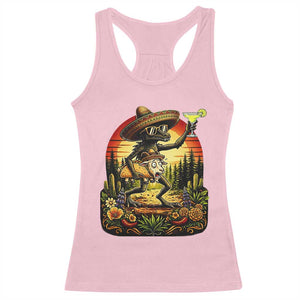 Funny Chupacabra Goat Taco Lover Racerback Tank Top Cinco De Mayo Party Gift TS12 Light Pink Print Your Wear