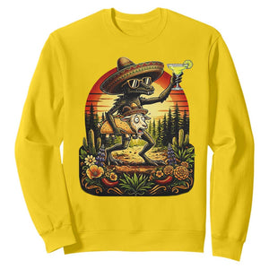Funny Chupacabra Goat Taco Lover Sweatshirt Cinco De Mayo Party Gift TS12 Daisy Print Your Wear
