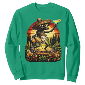 Funny Chupacabra Goat Taco Lover Sweatshirt Cinco De Mayo Party Gift TS12 Irish Green Print Your Wear