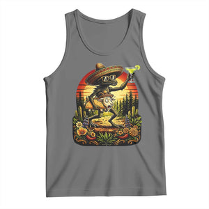 Funny Chupacabra Goat Taco Lover Tank Top Cinco De Mayo Party Gift TS12 Black Heather Print Your Wear