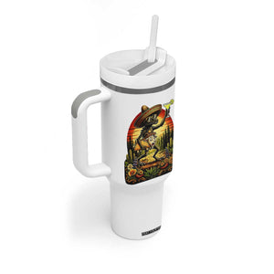 Funny Chupacabra Goat Taco Lover Tumbler With Handle Cinco De Mayo Party Gift TS12 Print Your Wear