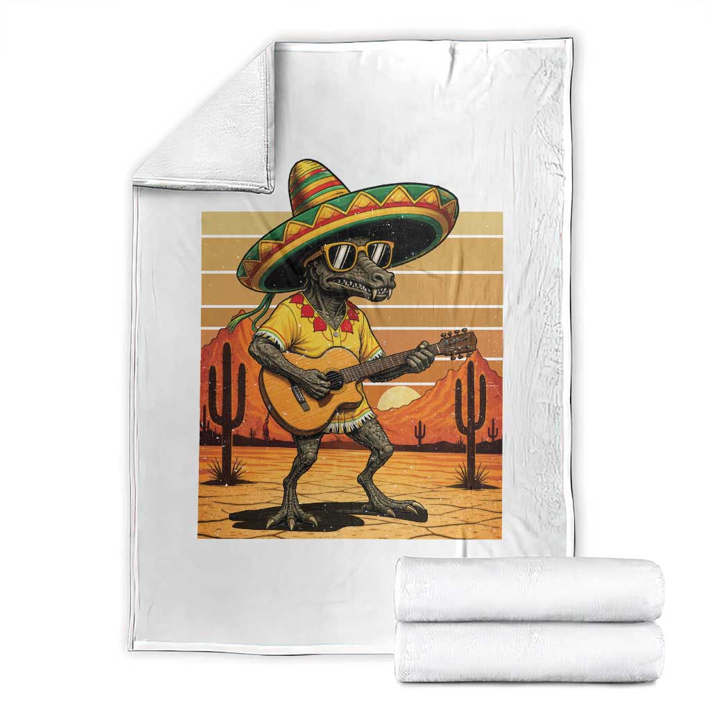 Funny Cinco De Mayo Chupacabra Throw Blanket Guitar Fiesta Gift TS12 Black Print Your Wear