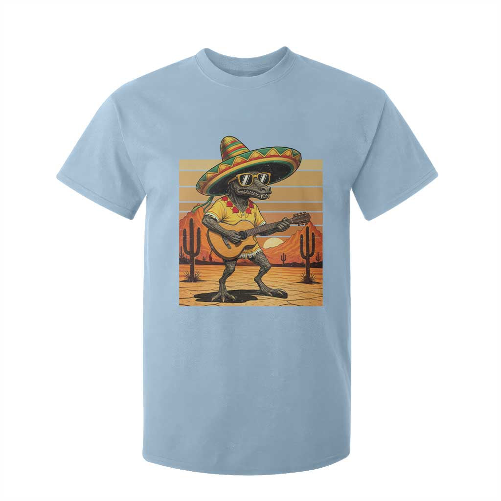 Funny Cinco De Mayo Chupacabra T Shirt For Kid Guitar Fiesta Gift TS12 Light Blue Print Your Wear