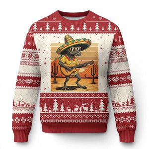 Funny Cinco De Mayo Chupacabra Ugly Christmas Sweater Guitar Fiesta Gift TS12 Beige Red Print Your Wear