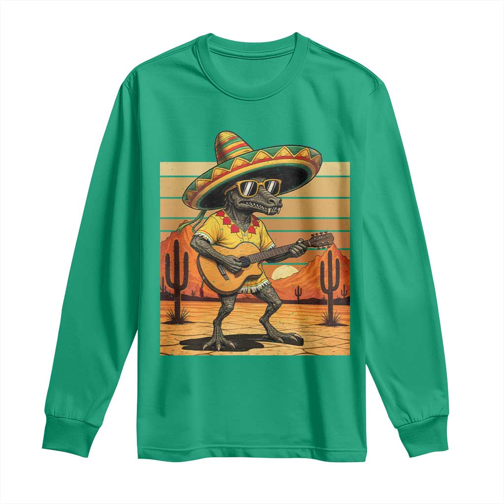 Funny Cinco De Mayo Chupacabra Long Sleeve Shirt Guitar Fiesta Gift TS12 Irish Green Print Your Wear
