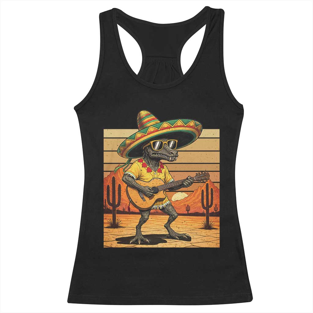Funny Cinco De Mayo Chupacabra Racerback Tank Top Guitar Fiesta Gift TS12 Black Print Your Wear