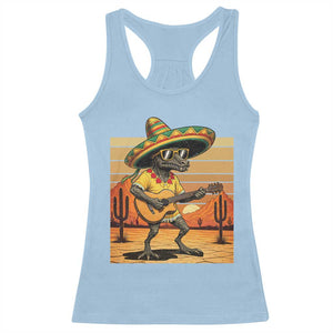 Funny Cinco De Mayo Chupacabra Racerback Tank Top Guitar Fiesta Gift TS12 Light Blue Print Your Wear