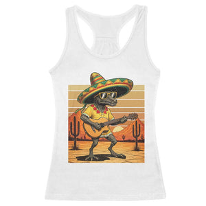 Funny Cinco De Mayo Chupacabra Racerback Tank Top Guitar Fiesta Gift TS12 White Print Your Wear