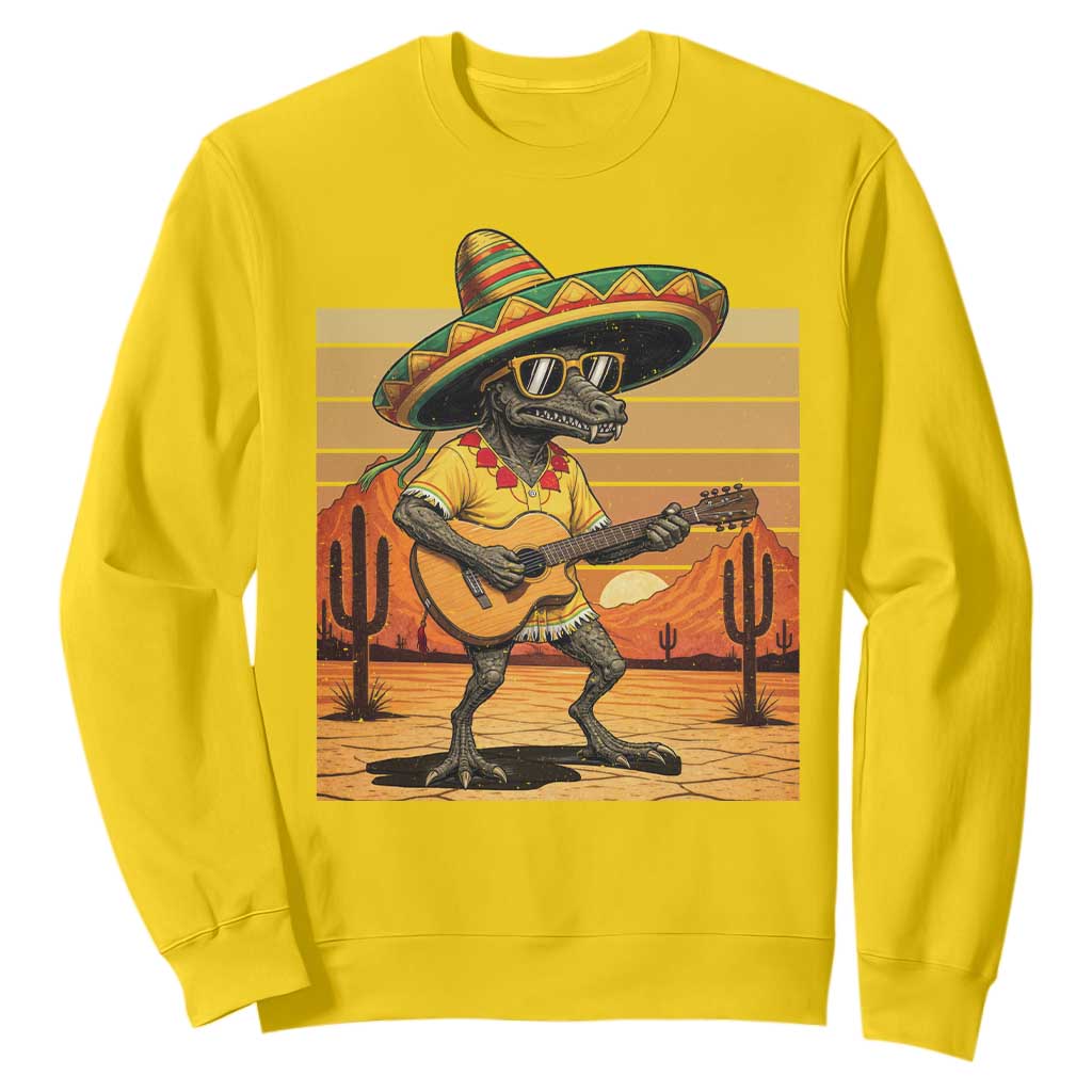 Funny Cinco De Mayo Chupacabra Sweatshirt Guitar Fiesta Gift TS12 Daisy Print Your Wear