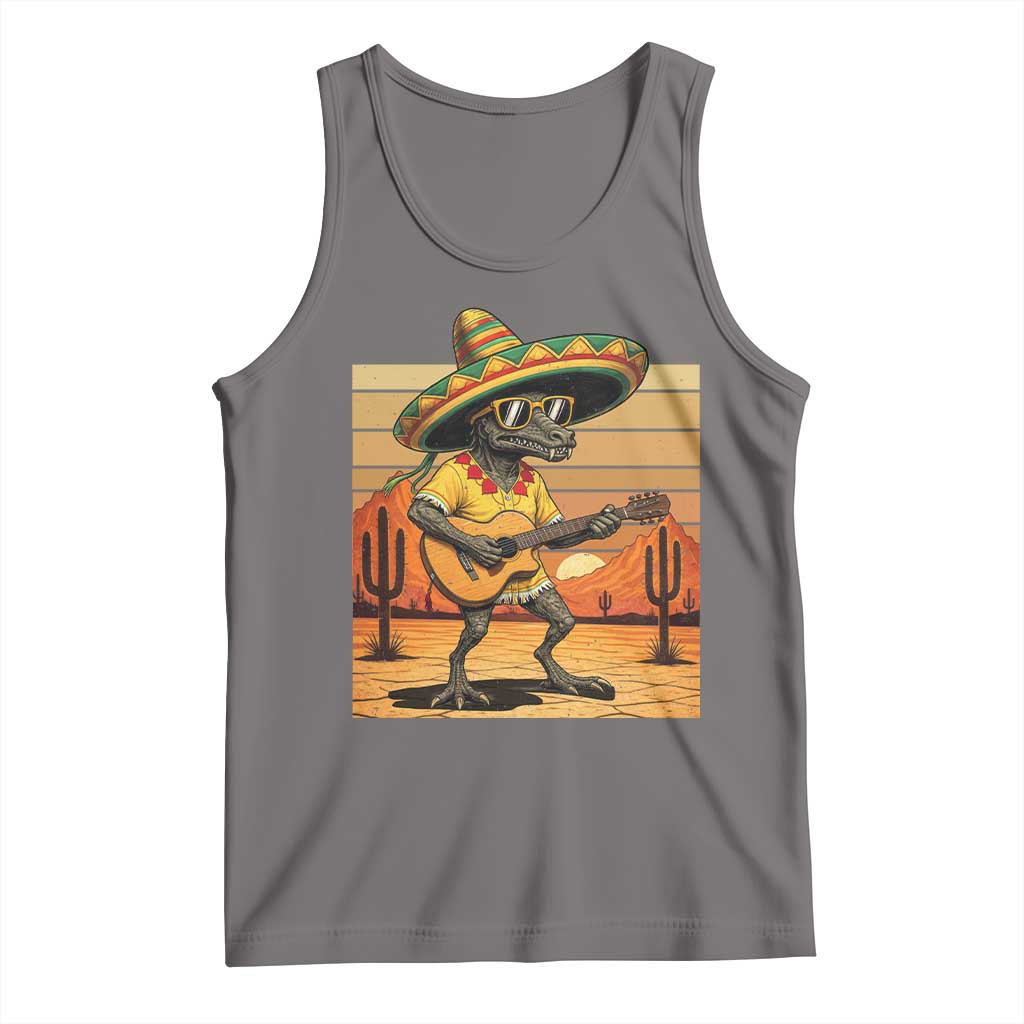 Funny Cinco De Mayo Chupacabra Tank Top Guitar Fiesta Gift TS12 Deep Heather Print Your Wear
