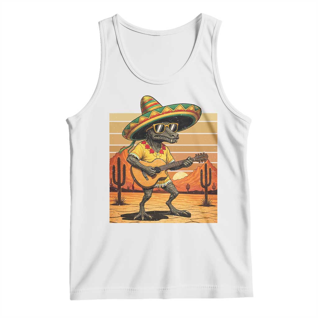 Funny Cinco De Mayo Chupacabra Tank Top Guitar Fiesta Gift TS12 White Print Your Wear