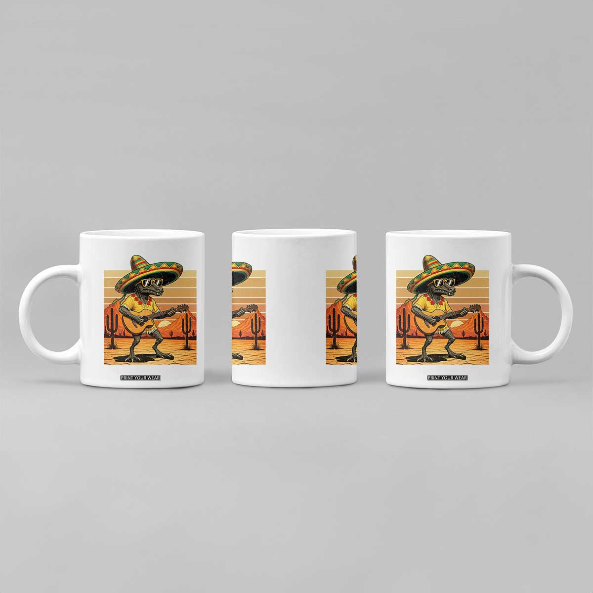 Funny Cinco De Mayo Chupacabra Coffee Mug Guitar Fiesta Gift TS12 Print Your Wear