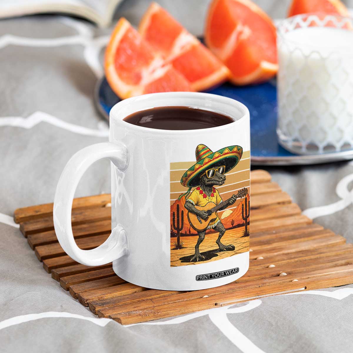 Funny Cinco De Mayo Chupacabra Coffee Mug Guitar Fiesta Gift TS12 Print Your Wear